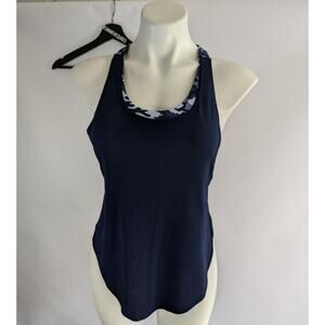 Fabletics Camo Workout Tanktop with Built In Bra Sz Small